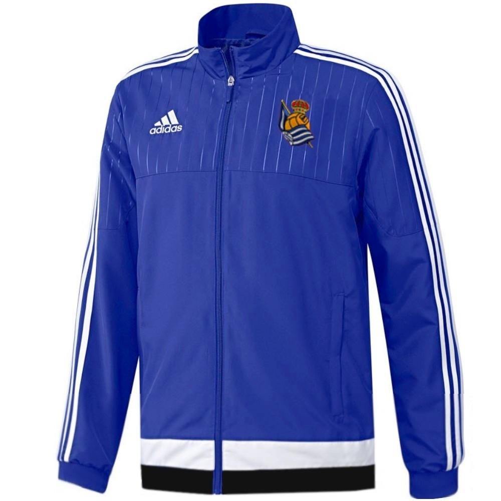 Real Sociedad Training/Presentation Soccer Tracksuit 2015/16 - Adidas