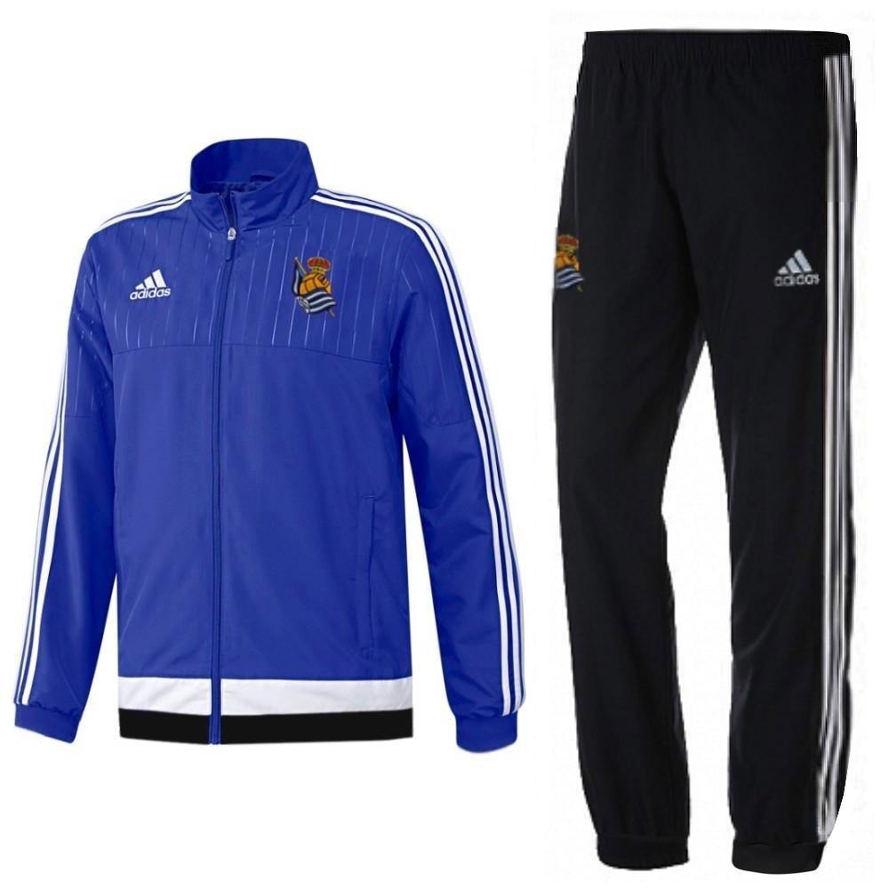 Real Sociedad Training/Presentation Soccer Tracksuit 2015/16 - Adidas