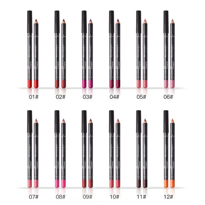 Waterproof Pencil Lipstick Set Pen Matte Lip Liner