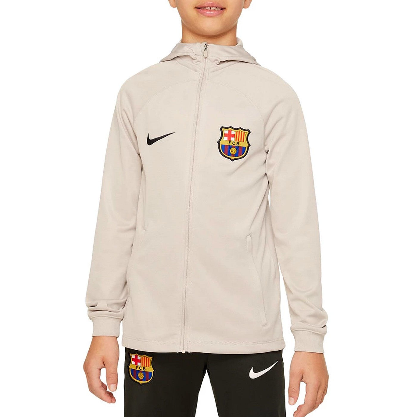 Kids - FC Barcelona hooded presentation Soccer tracksuit 2023/24 - Nike